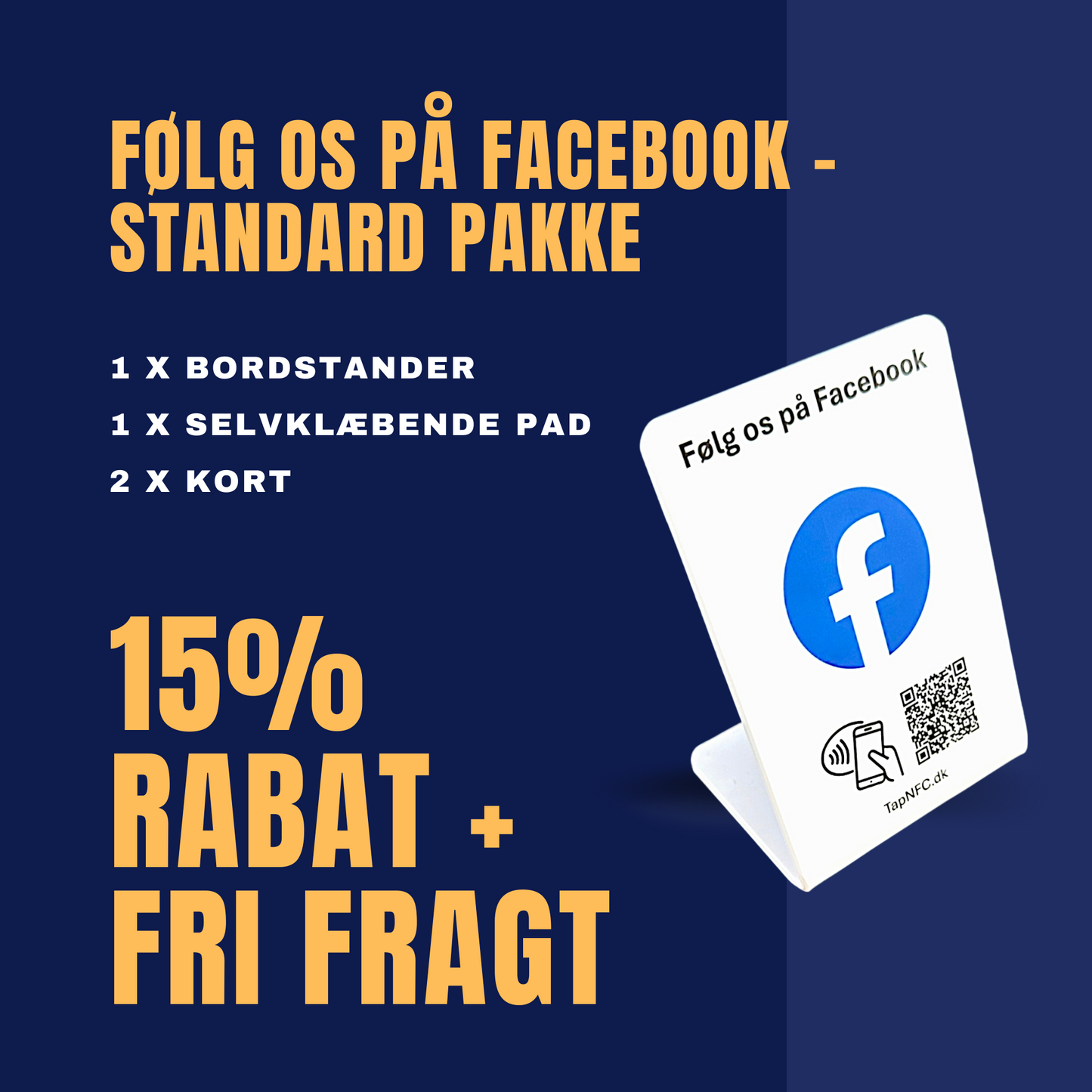 Følg os på Facebook - Standard pakke
