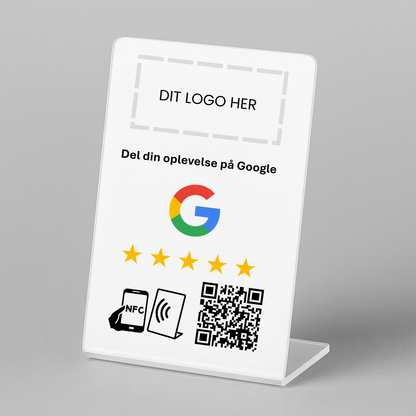 Anmeld os på Google bordstander