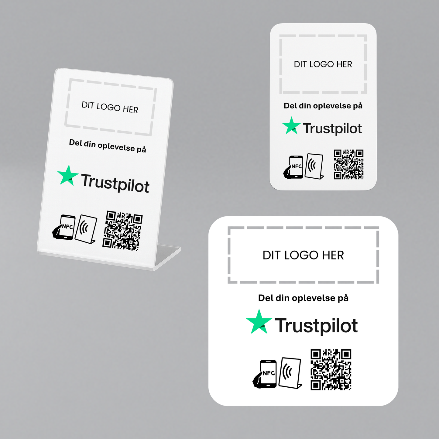 Anmeld os på Trustpilot - komplet pakke