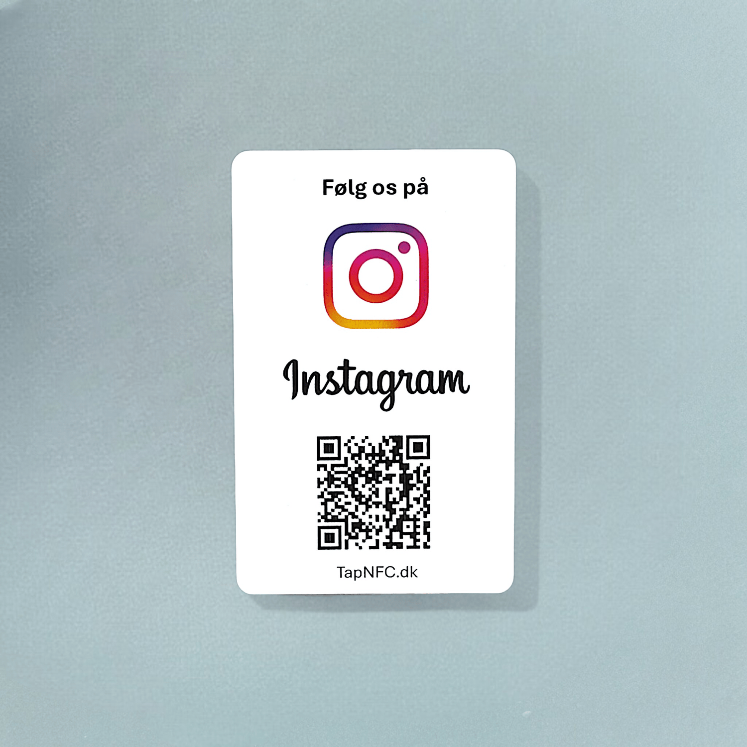 Kort til Instagram med NFC og QR kode – gør det nemt for kunder at interagere med din virksomhed.